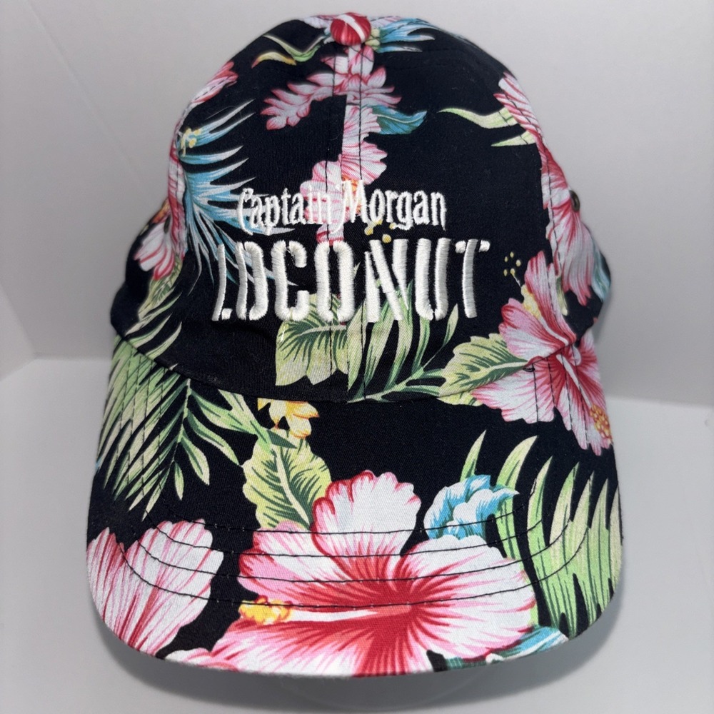 Ha brand Captain Morgan Loconut Floral Tropical Snapback Hat Adjustable